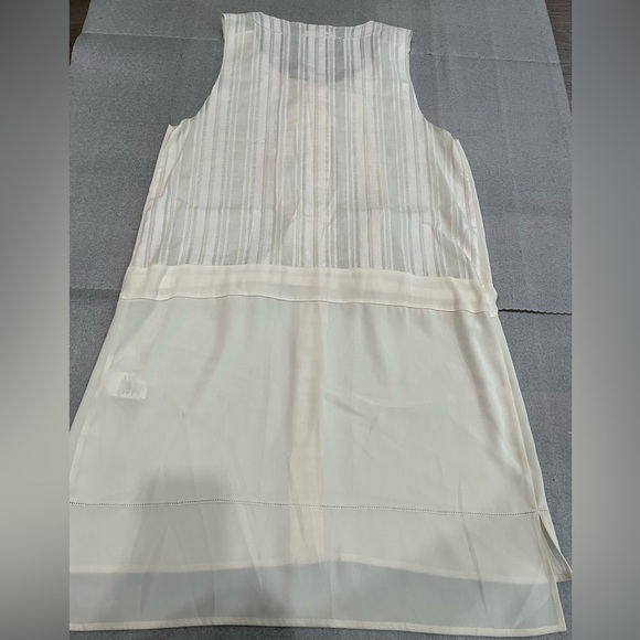 [8]RAG&BONE Intermix Dropwaist Button Sleeveless Shift Dress Belt Silk Blend - Picture 4 of 6
